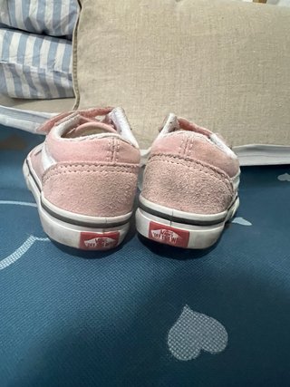 Vans rosas velcro talla 25