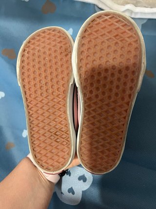 Vans rosas velcro talla 25