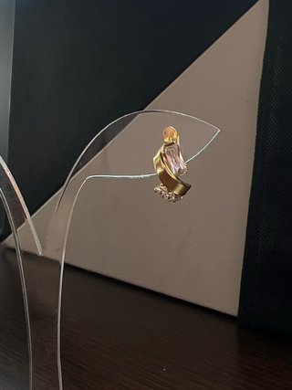 Pendientes Oro 750 18k con Piedras Rosas