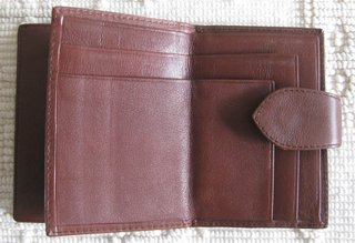 Cartera y monedero marrón