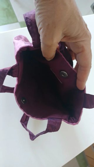 Bolso de fiesta rosa y morado