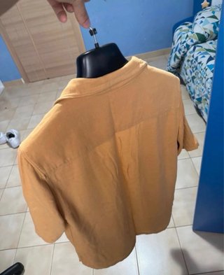 Camicia Zara manica corta arancione