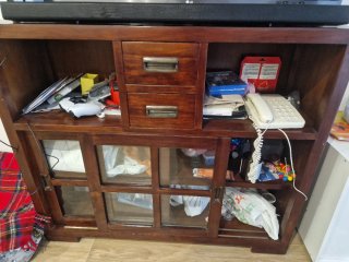 Mueble TV Banak Madera Oscura