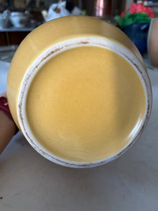 Bonito jarrón cerámica dos tonos