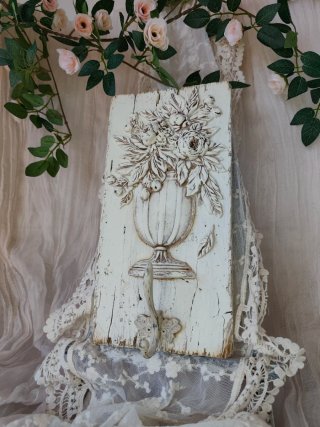 Perchero Shabby Chic Flores