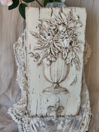 Perchero Shabby Chic Flores
