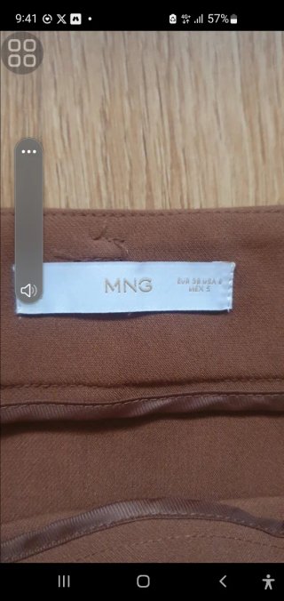 Falda Midi Camel Mango Talla M
