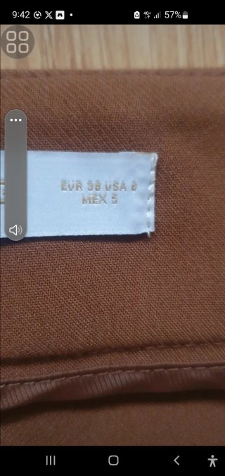 Falda Midi Camel Mango Talla M