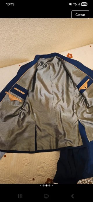 Traje Caballero Azul Talla 48