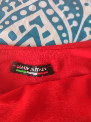 Blusa Roja Made in Italy Talla Única