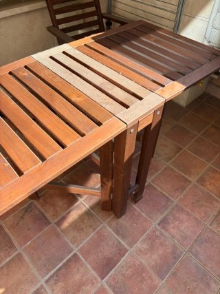 Set Tavolo Pieghevole e 2 sedie da esterno