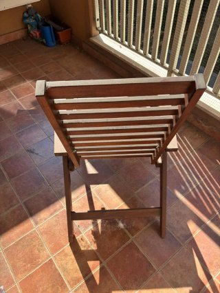 Set Tavolo Pieghevole e 2 sedie da esterno