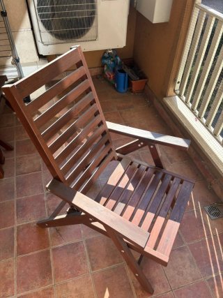 Set Tavolo Pieghevole e 2 sedie da esterno