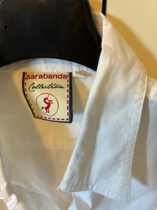 Camicia Saraband ragazzo bianca