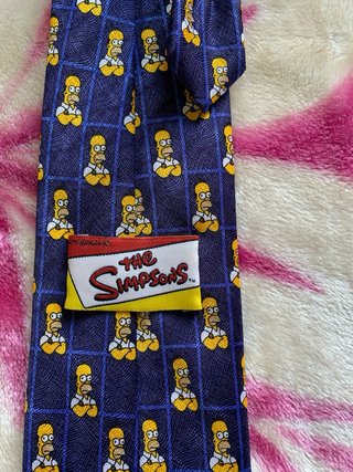 Corbata The Simpsons Azul y Amarillo