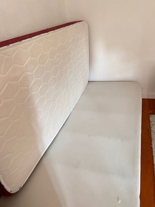 Cama individual canapé y colchón