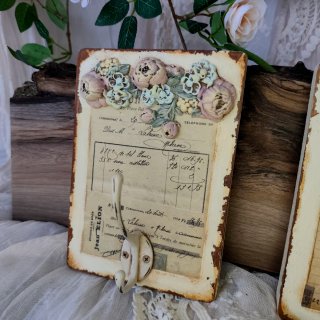 Percheros Shabby Chic Florales (2 unidades)