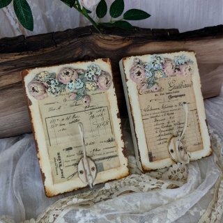 Percheros Shabby Chic Florales (2 unidades)