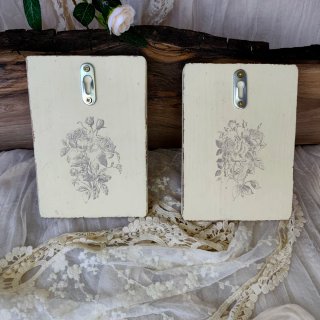 Percheros Shabby Chic Florales (2 unidades)
