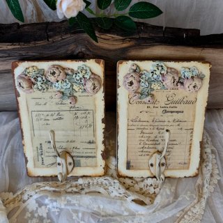 Percheros Shabby Chic Florales (2 unidades)