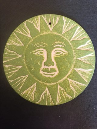 Set de 2 Placas Decorativas de Sol-Colgantes pared