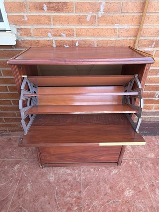 Mueble zapatero de madera