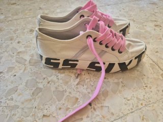 Zapatillas Miss Sixty Blancas y Rosas