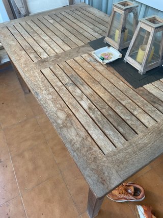 Mesa y Sillas de Jardín Madera