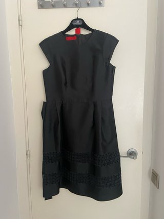 Vestido Negro Carolina Herrera Talla 8