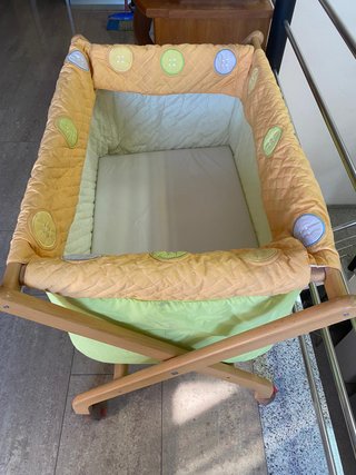 Minicuna madera y tela