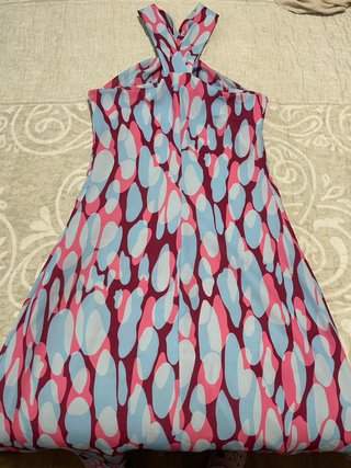 Vestido midi estampado evento