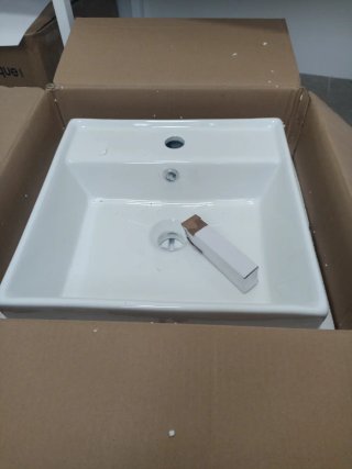 Dos Lavabo de baño porcelana blanco nuevo