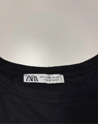 Maglietta crop Zara nera S