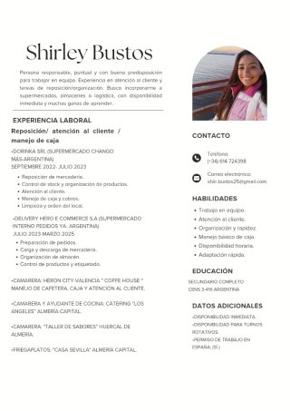 Con permiso de trabajo.