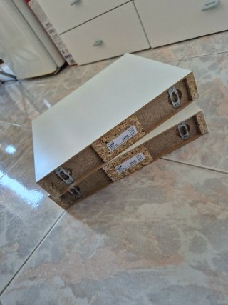 Set 2 mensole IKEA LACK bianche piccole