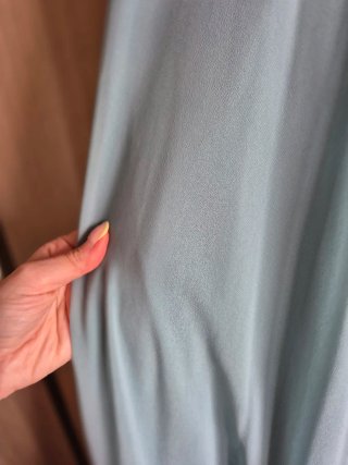 Vestido de fiesta largo verde azulado