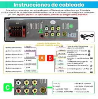 Radio 1 DIN Android Auto CarPlay + Cámara trasera.