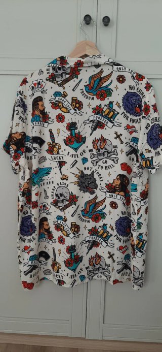 Camisa HOMBRE Estampado Tatuajes Lucky