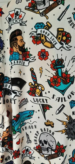 Camisa HOMBRE Estampado Tatuajes Lucky