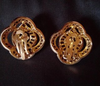 PENDIENTES CHAPADO ORO CIRCONITAS