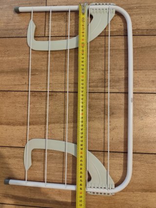 Tendedero de radiador y balcón, plegable.