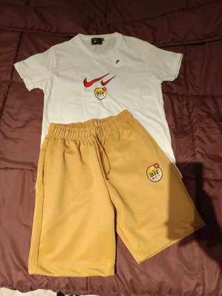 Conjunto Nike Air Max Blanco y Mostaza