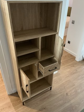 Estantería madera y metal