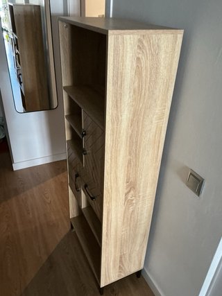 Estantería madera y metal
