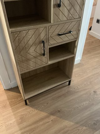 Estantería madera y metal