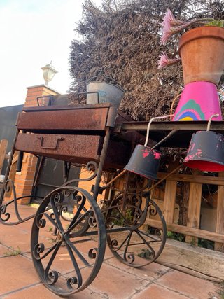 Barbacoa de hierro decorativa