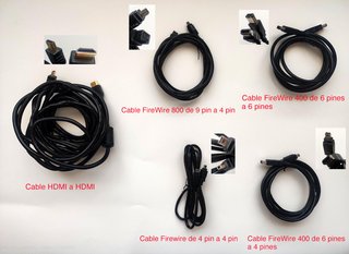Cavi FireWire 800/400/4 pin e HDMI