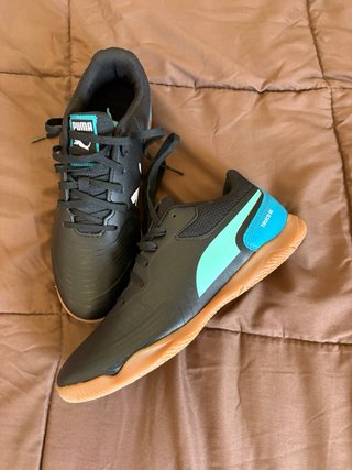 Zapatillas Puma Negras y Turquesa