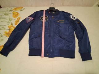 Cazadora Bomber Ejército del Aire Azul Naranja