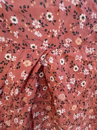 Blusa floral rosa talla S